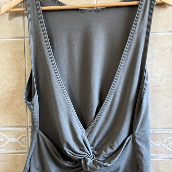 Lululemon Twist It Tank-Sage Grey - Picture 6 of 9